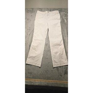 Tommy Hilfiger Womens Beige Stretch Pockets Mid-Rise Chino Pants Size‎ 14